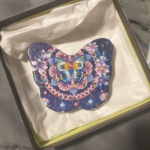 Colorful Butterfly Compact Mirror